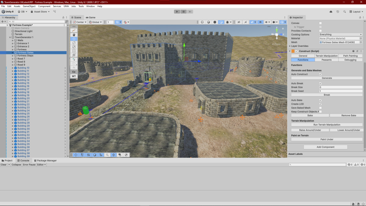 Town Generator | Construct Tool | Spawner
