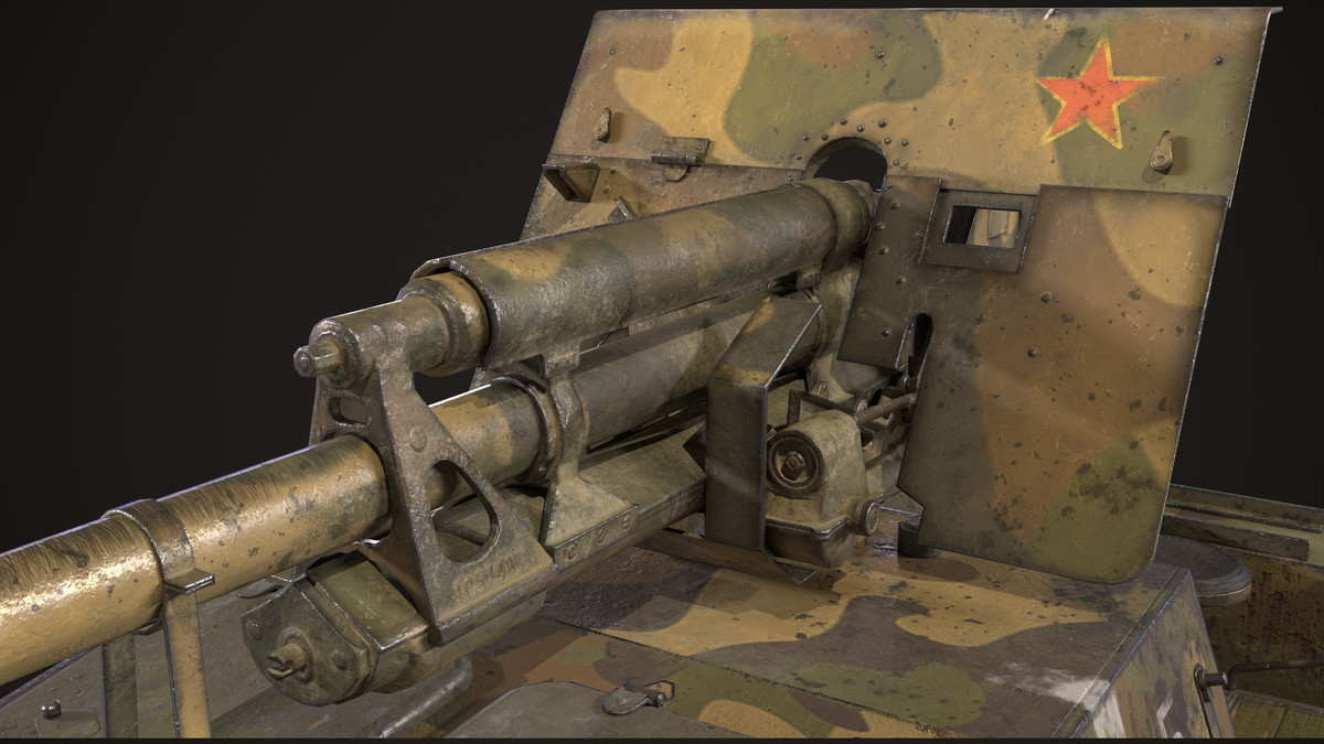 ZIS 30 Military Self Propelled Artillery Unit