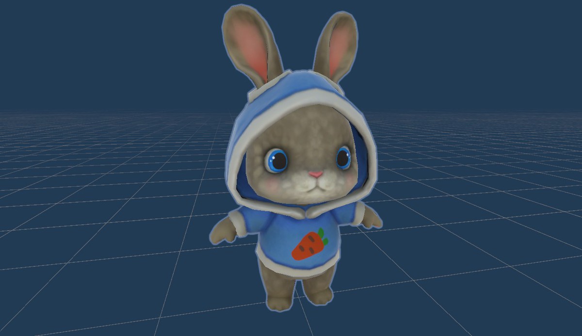Bunny in hoodie