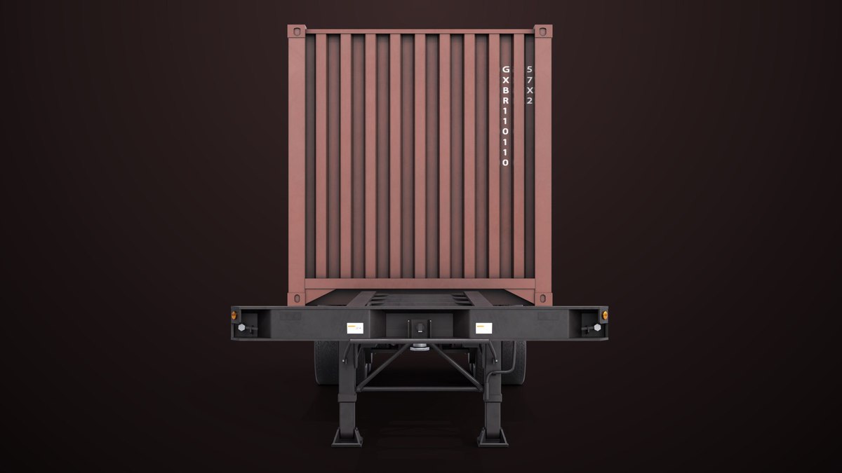 Container Carrier Trailer 03 URP HDRP Textures