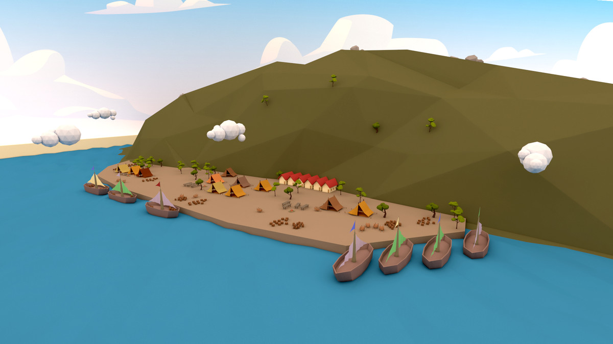 Low Poly Frozen Environment