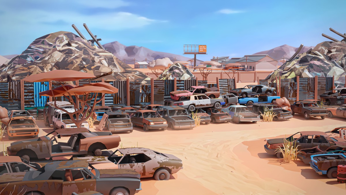 Junkyard - Low Poly 3D Models Pack