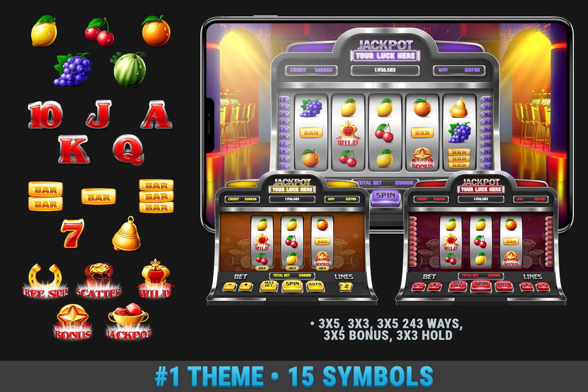 MK Casino Kit • Realistic Slot Machine Template
