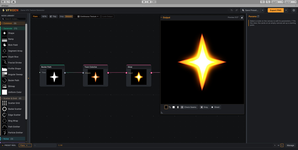 VFXGen - Stylized VFX Texture Editor