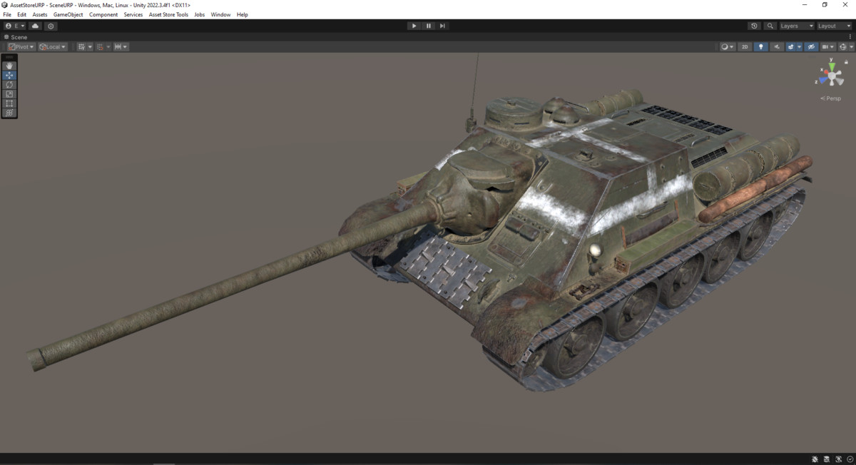 Rigged Howitzer SU-100