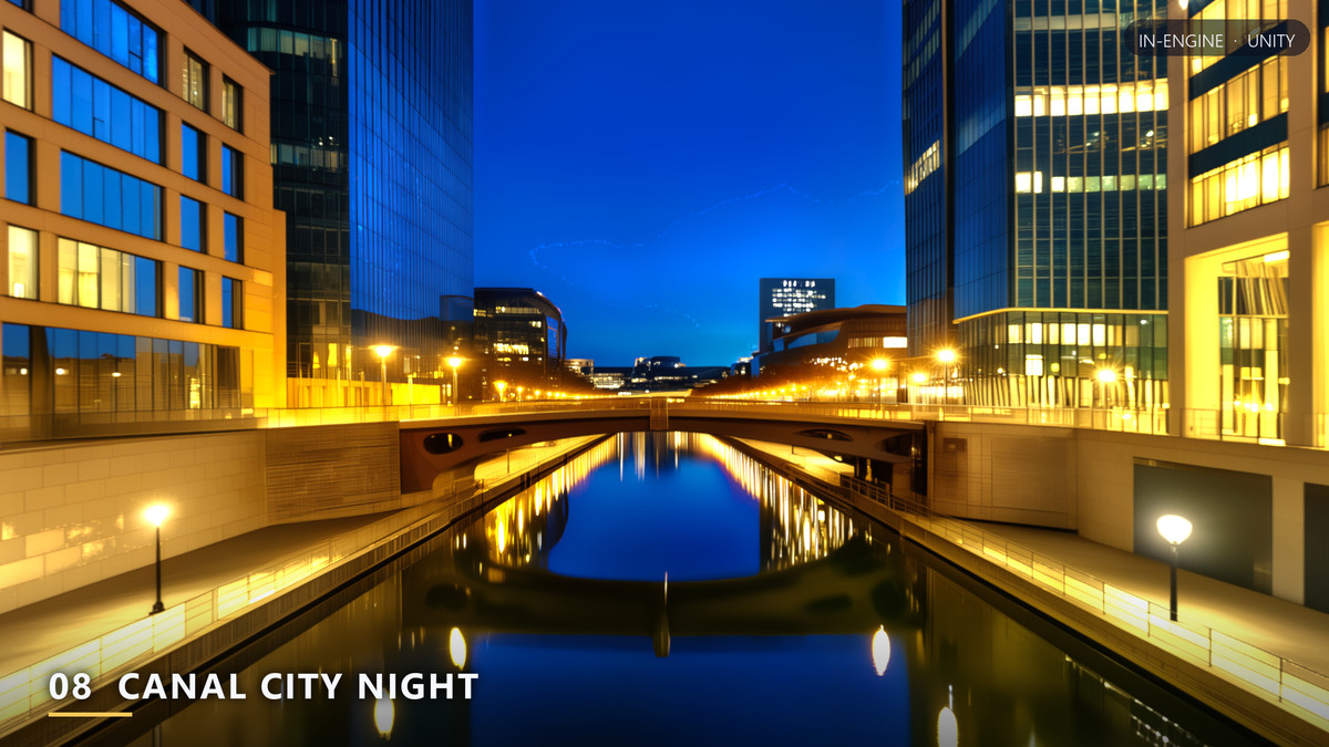 City Lights at Night - 8K True HDR Skyboxes (URP, HDRP)
