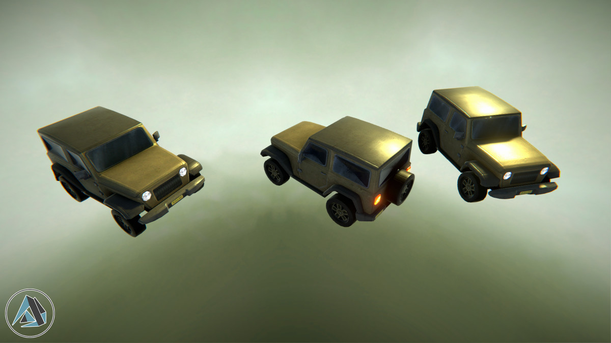 Jeep Style Offroad SUV Car Asset Package