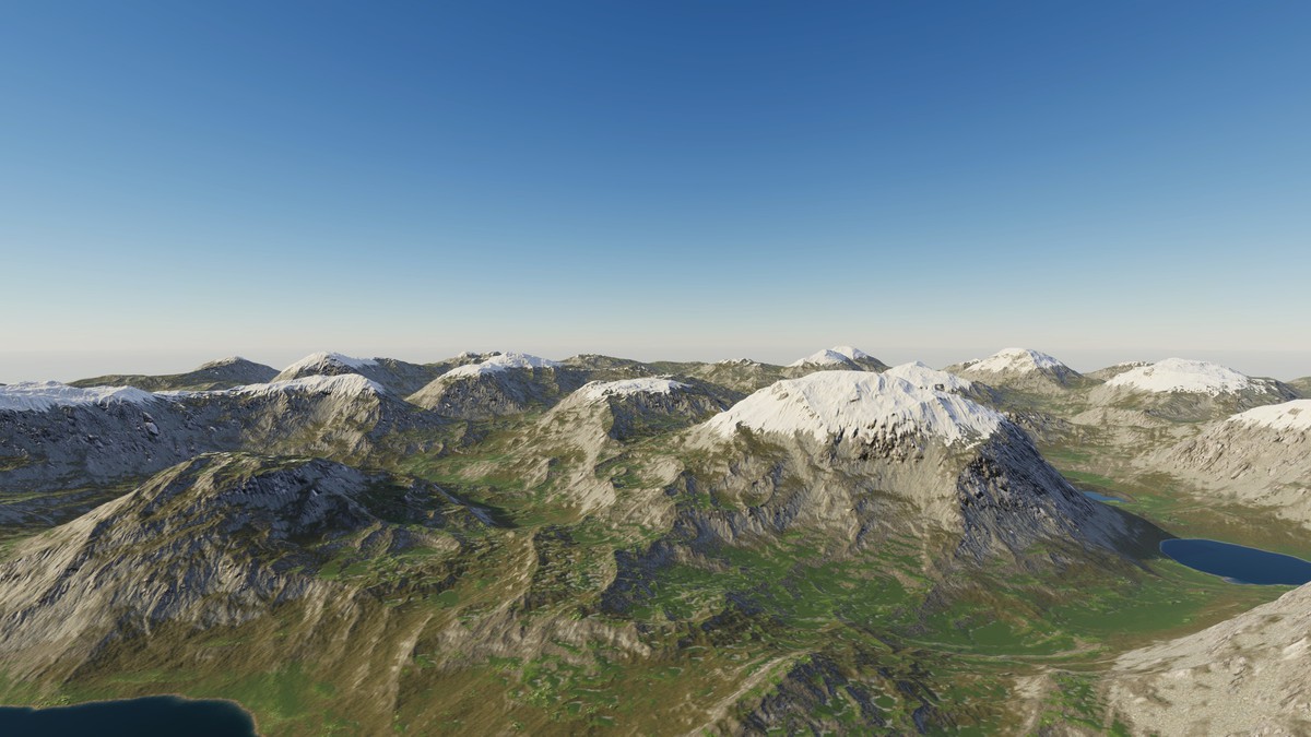 Procedural Ridged Mountains 8K - 34 Terrains