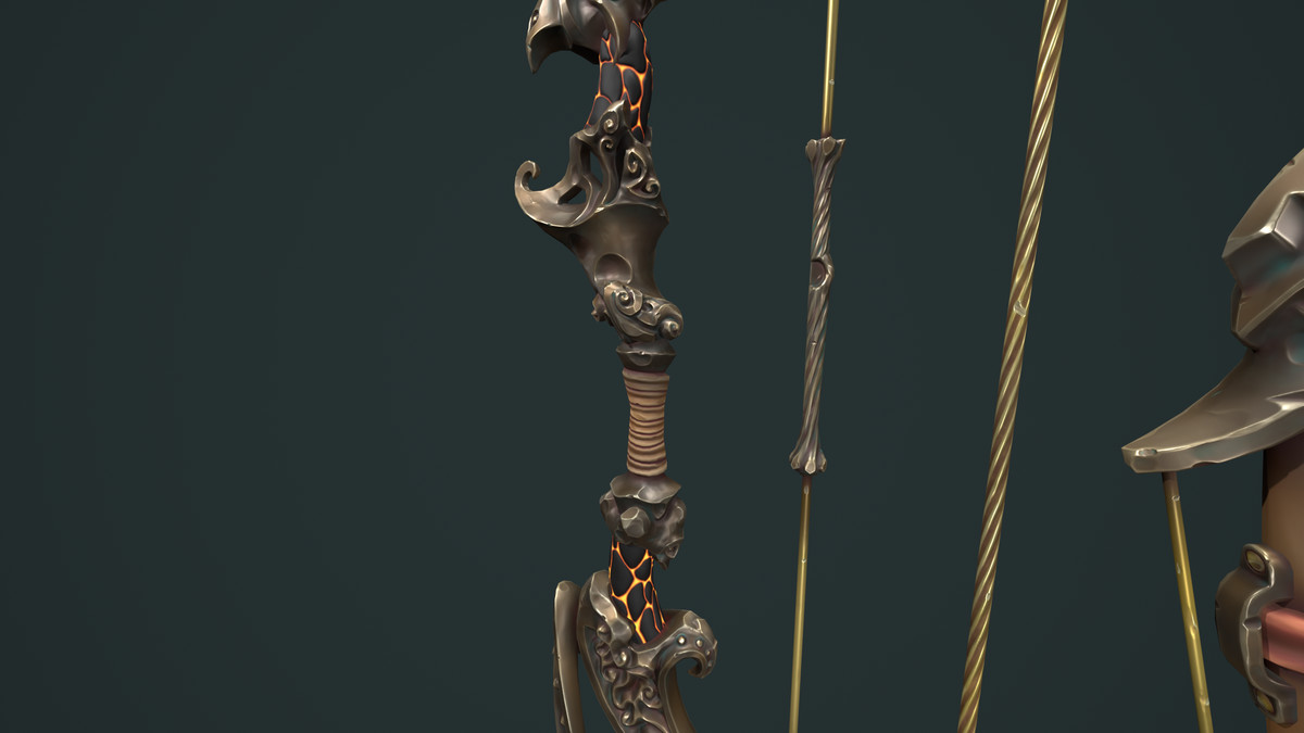 Harp bow quiver arrow