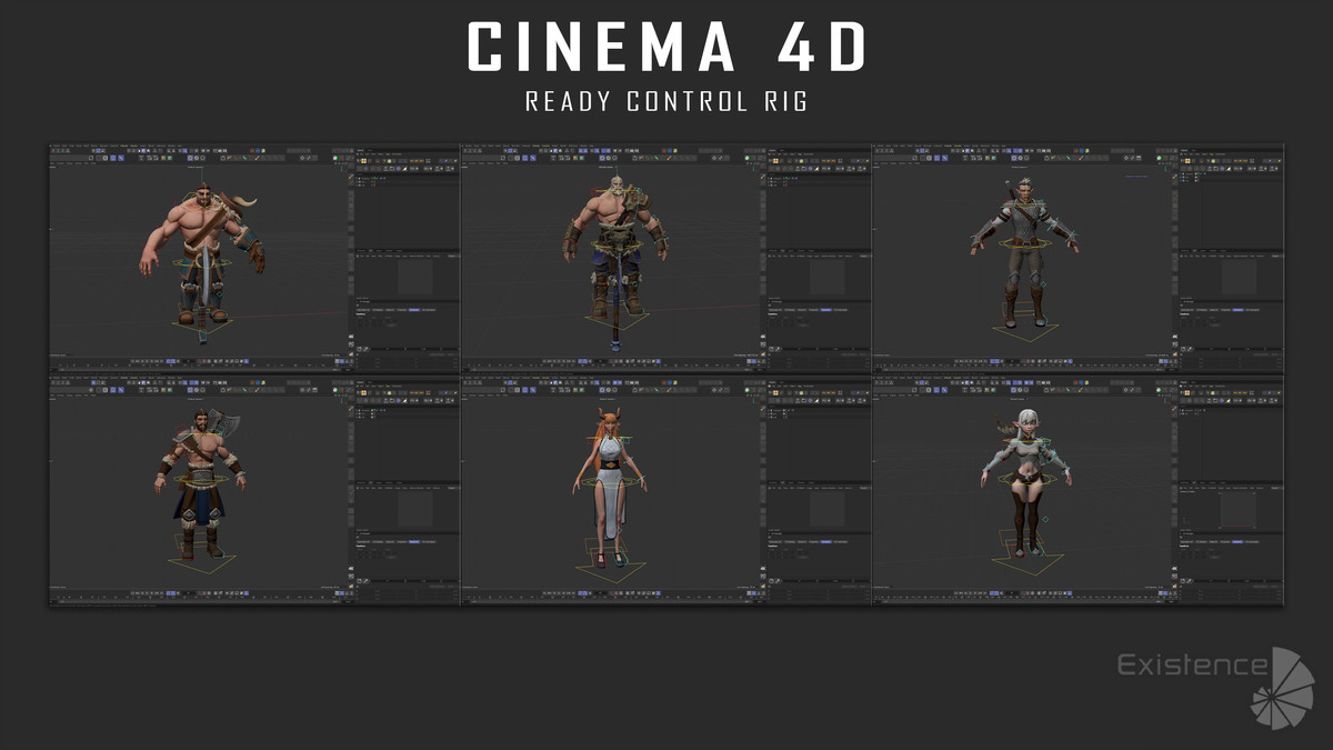 Pack 2 and 3 - Stylized Characters Warriors - #74