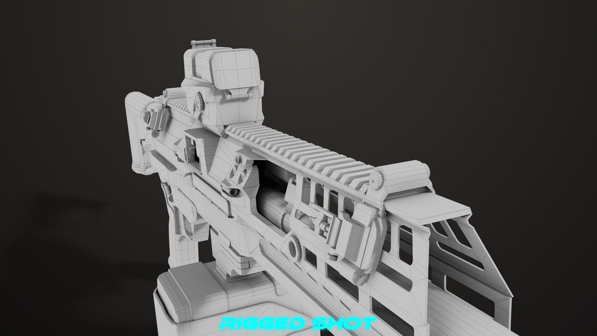 Machine Gun 14 Military Green URP HDRP Textures