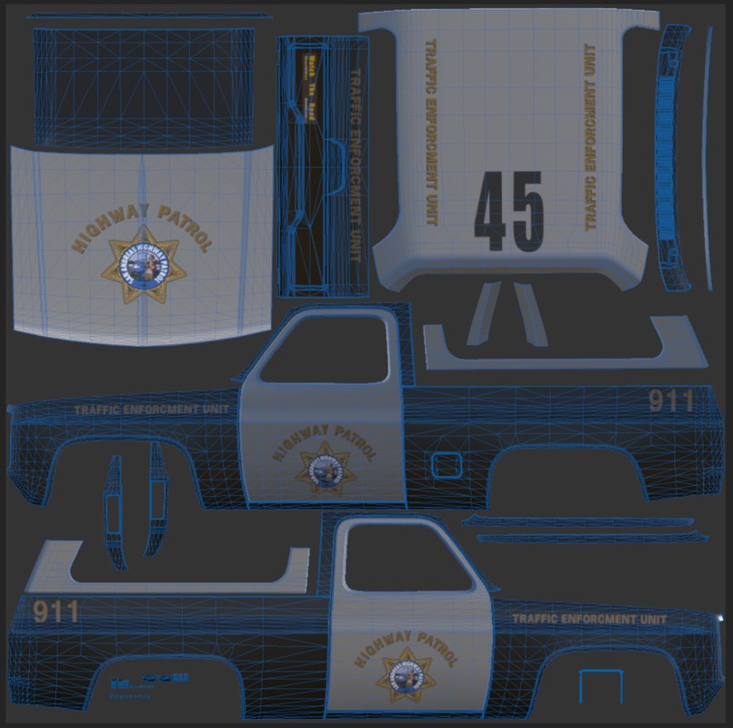 80s Offroad police car