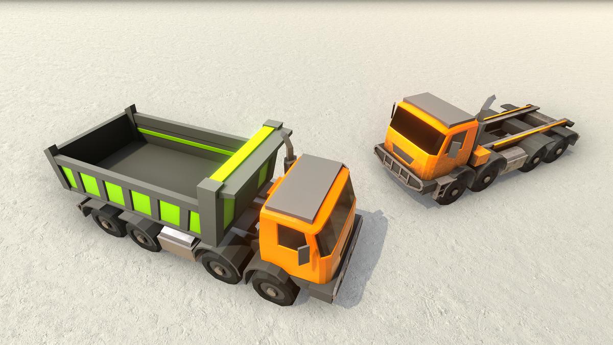 Low Poly Construction Vehicles