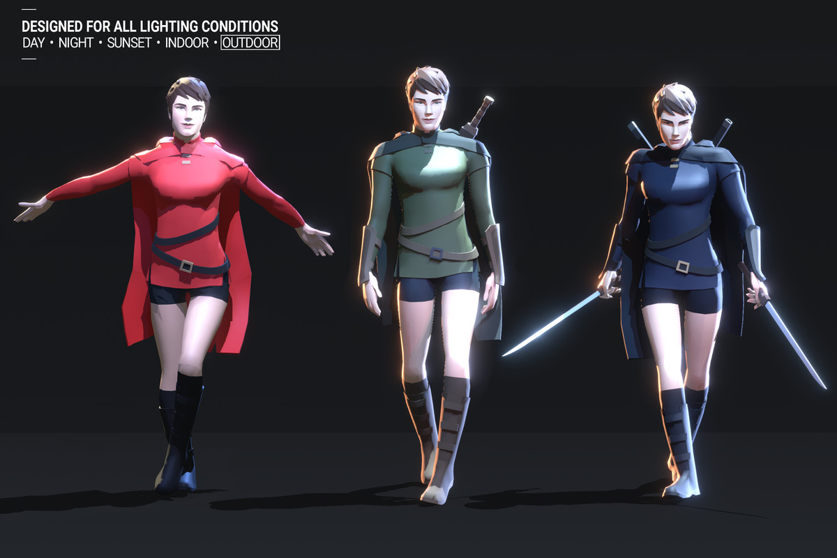 Polyquest Heroes: Warrior I Huntress