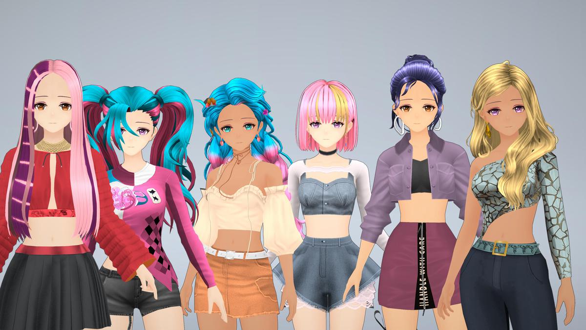 Anime Character Dancer - Combo 3 (12 outfits)