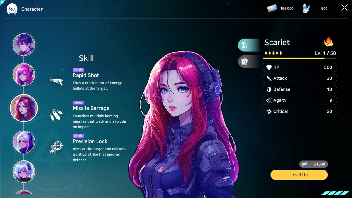 Sci-Fi Turn-Based UI