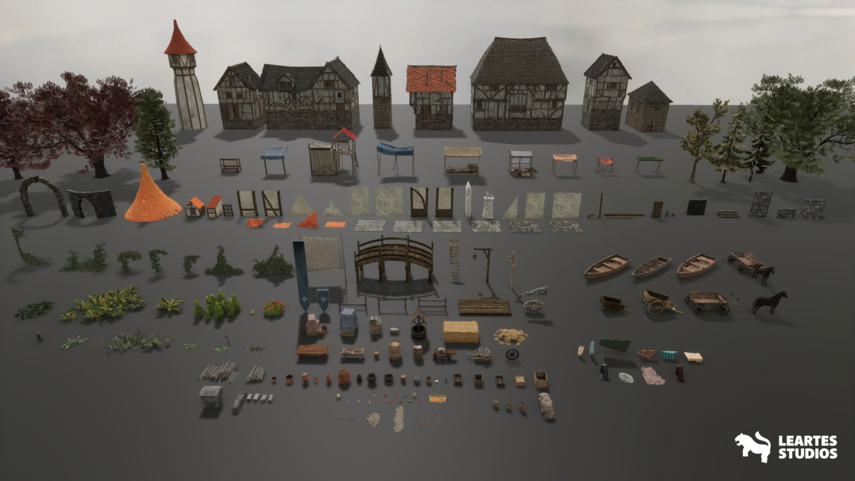 Medieval Lakeside Town