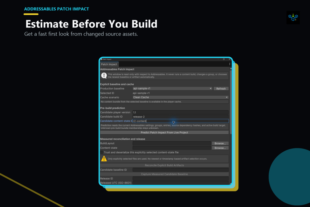 Addressables Patch Impact