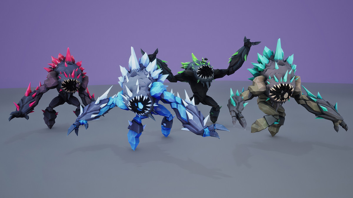 Stylized Fantasy Crystal Golem
