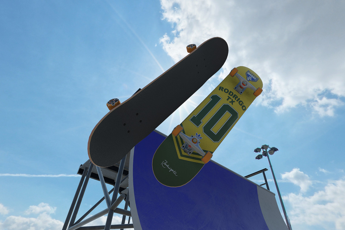 Skateboard and Vert Ramp