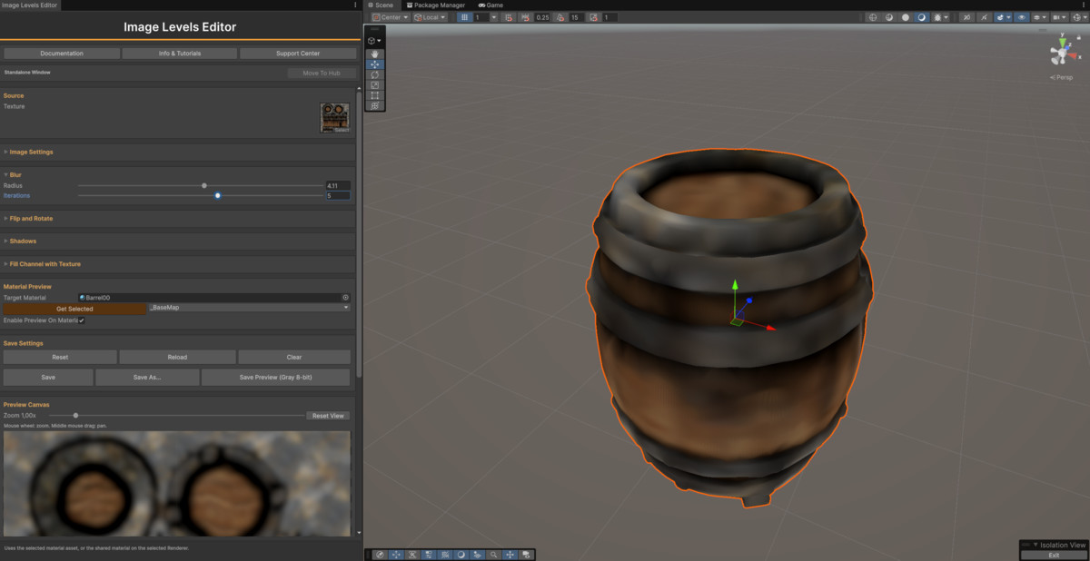 Image Levels Editor