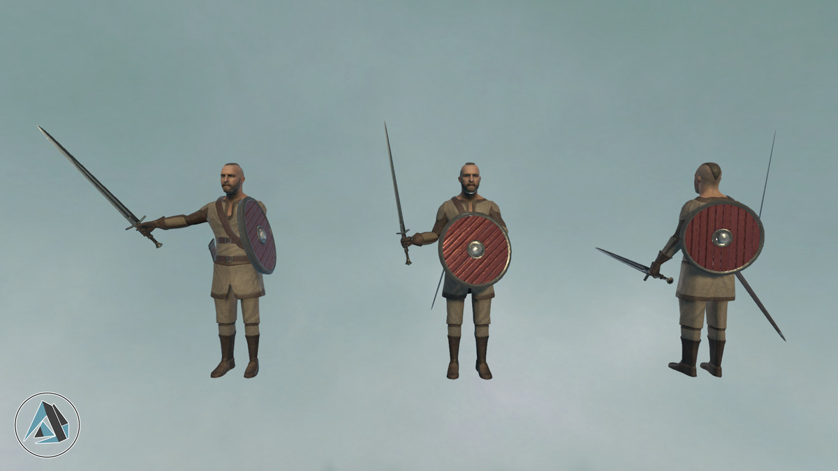 Viking Warrior Character Realistic Medieval Asset Package