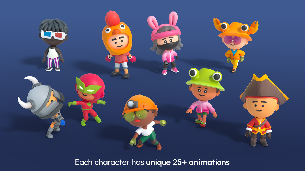 Cute Characters Mini - Low Poly Animated Pack