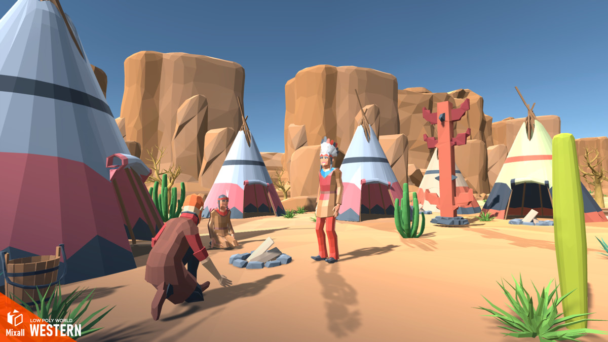 LOW POLY WORLD - WESTERN