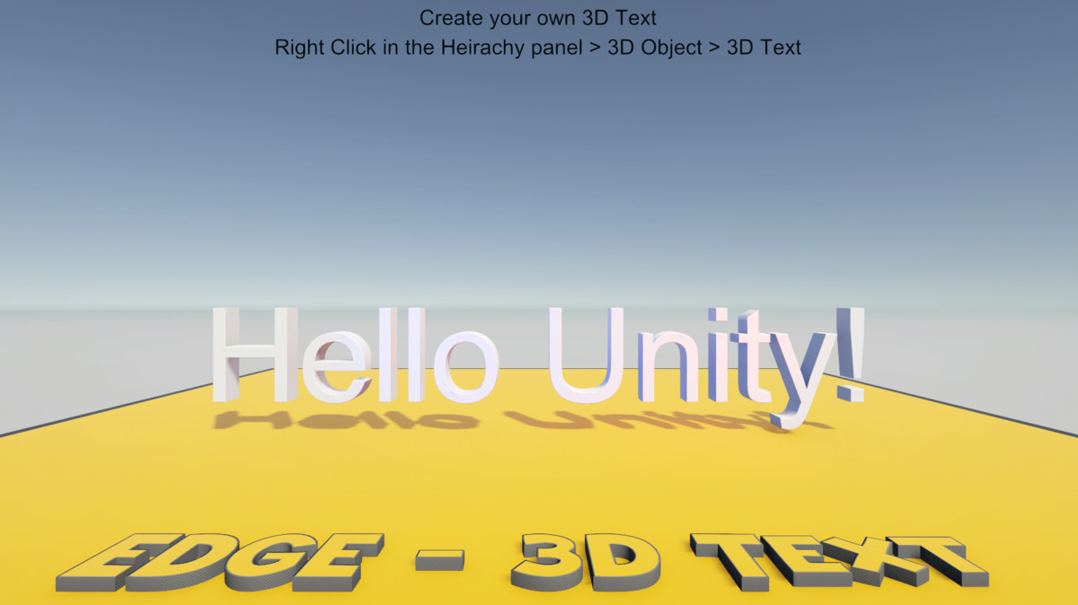 EDGE - Native 3D Text