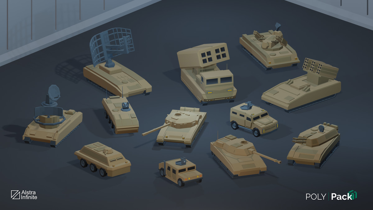 Military Vehicles - PolyPack - Low Poly Assets