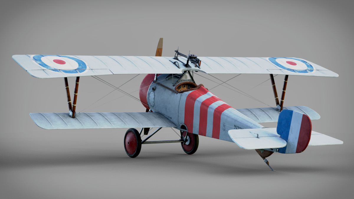 Fighter Nieuport 17 Rigged