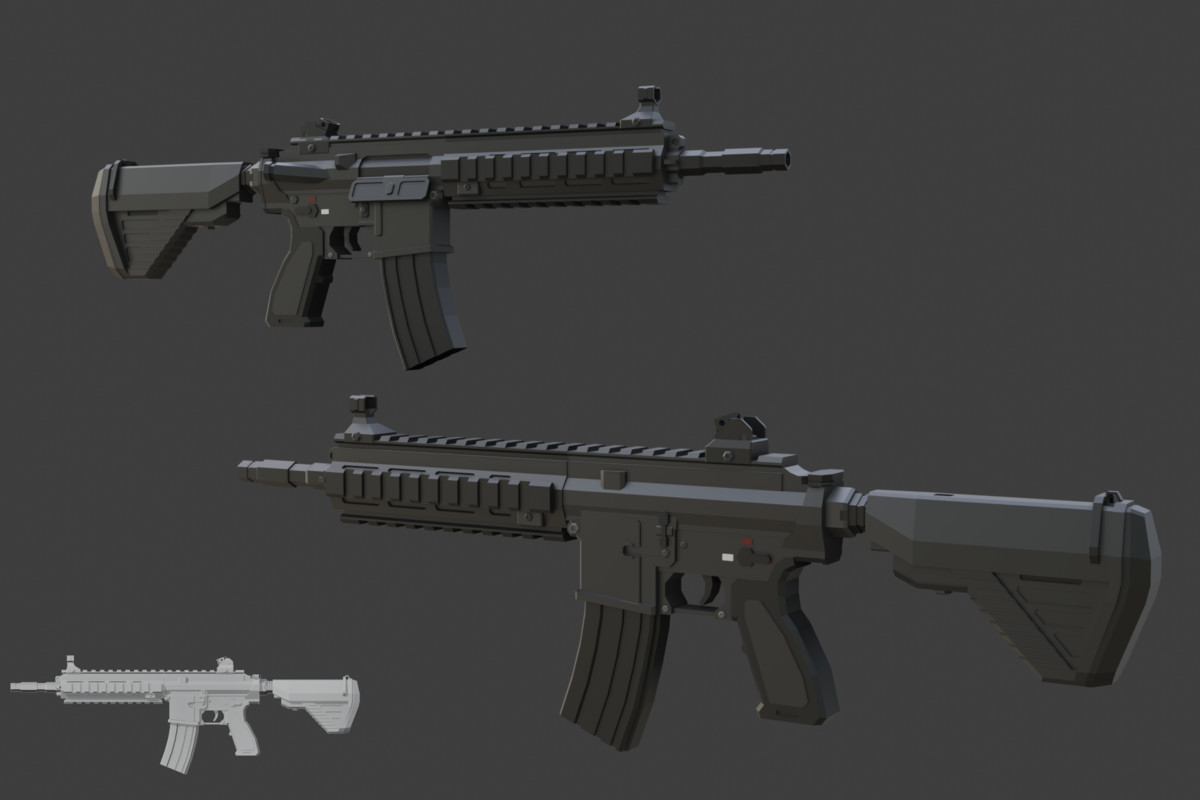 Low Poly Weapon Bundle Pack 3