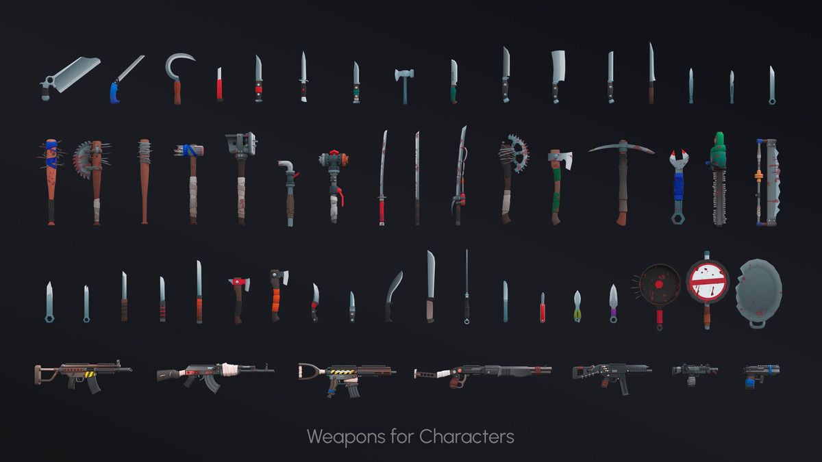 Apocalypse Characters - Modular Animated Pack
