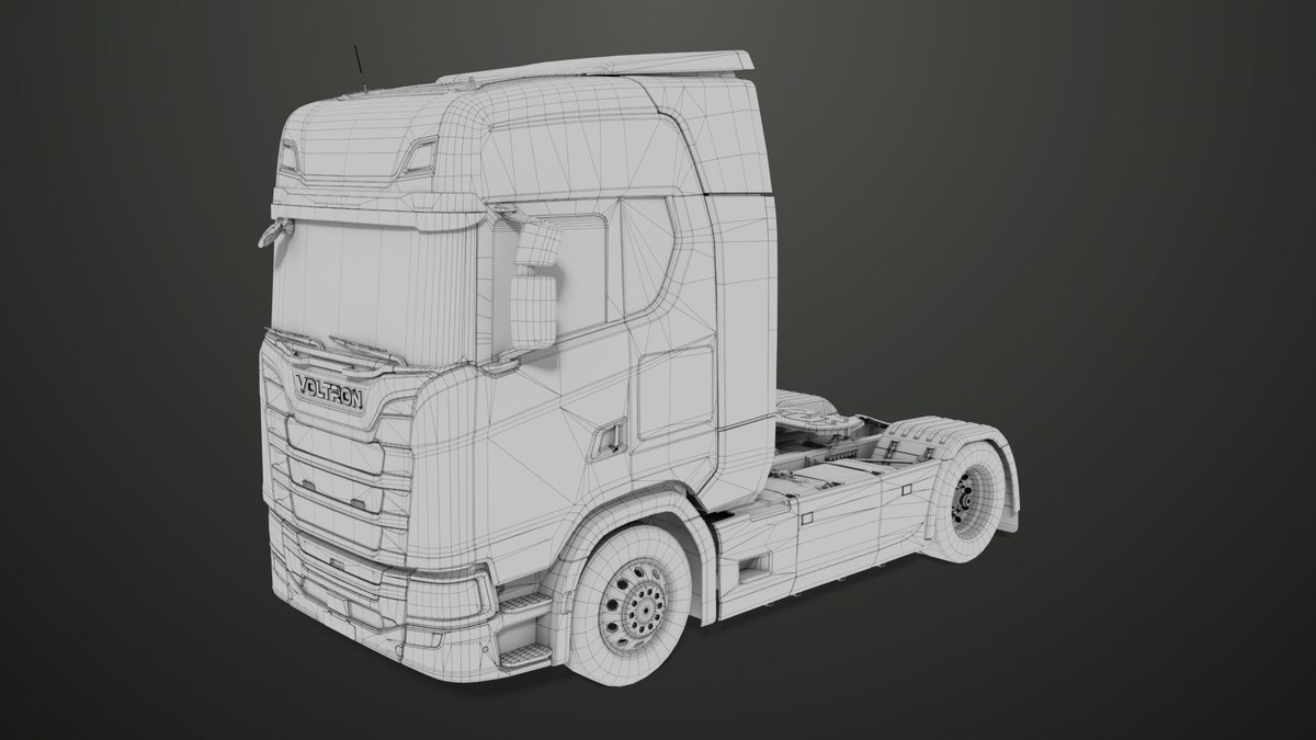 Heavy Truck Chassis 06 Interior URP HDRP Textures