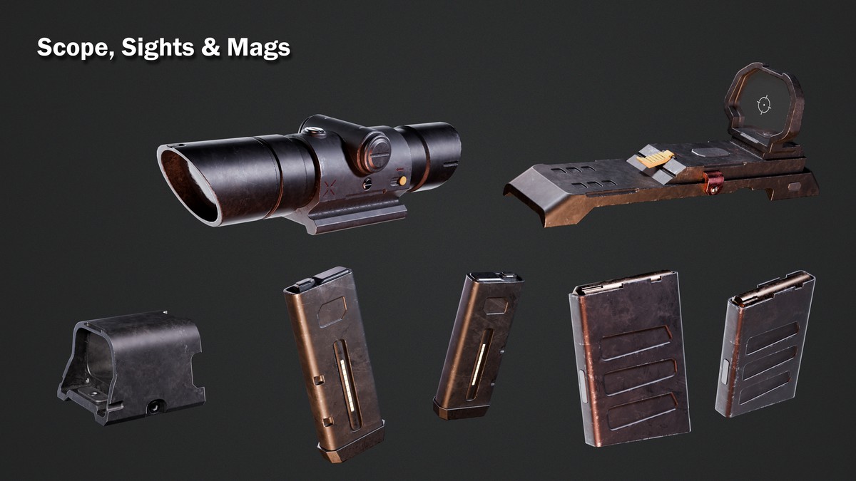 Sci-fi Weapons - Animated Gun Bundle/Pack