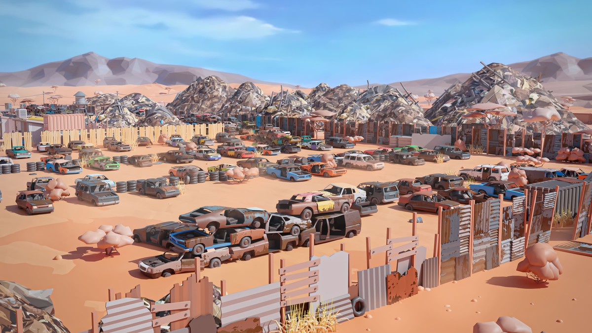 Junkyard - Low Poly 3D Models Pack