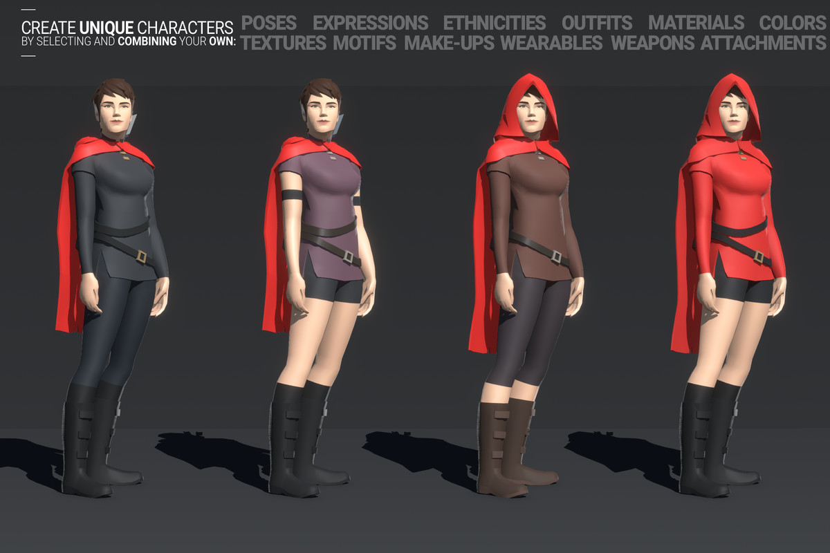 Polyquest Heroes: Warrior I Huntress