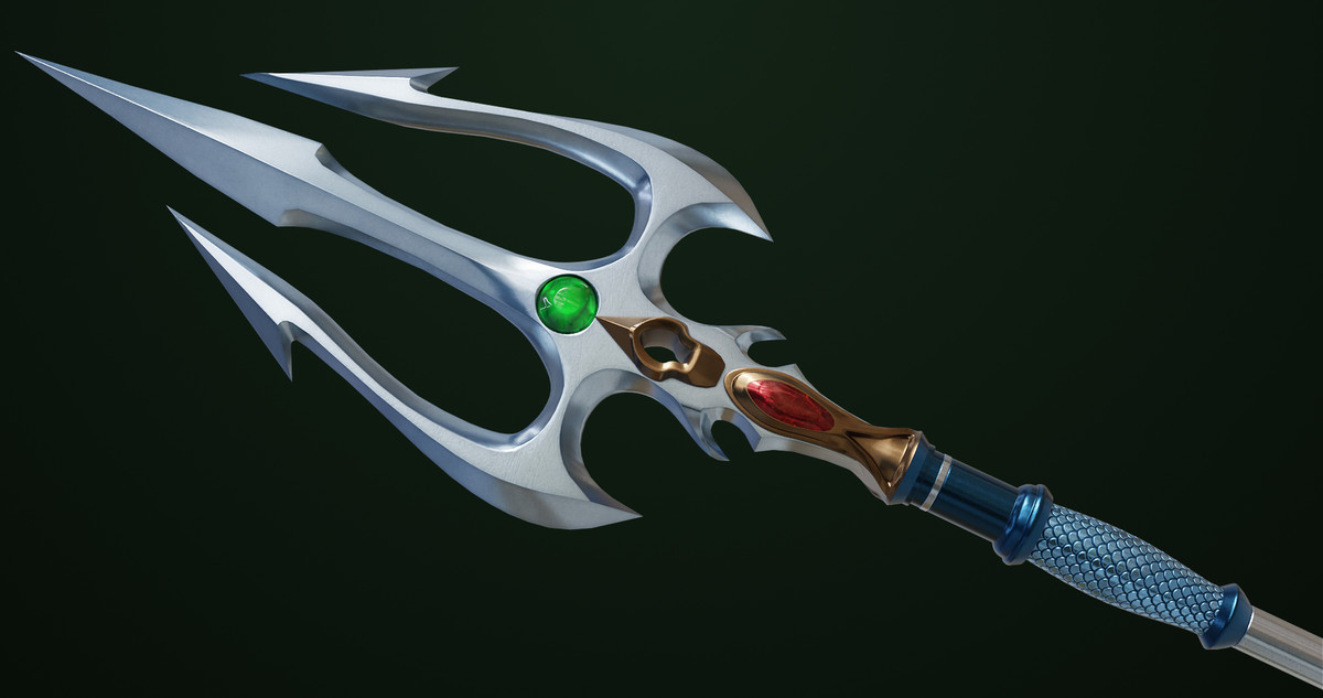 Fantasy Trident 06 URP HDRP Textures