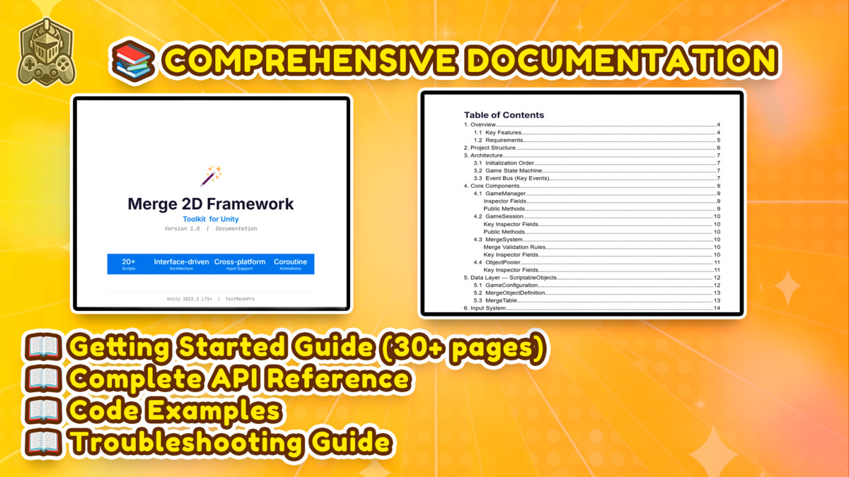 Merge 2D Framework – Drop Physics & Merge System