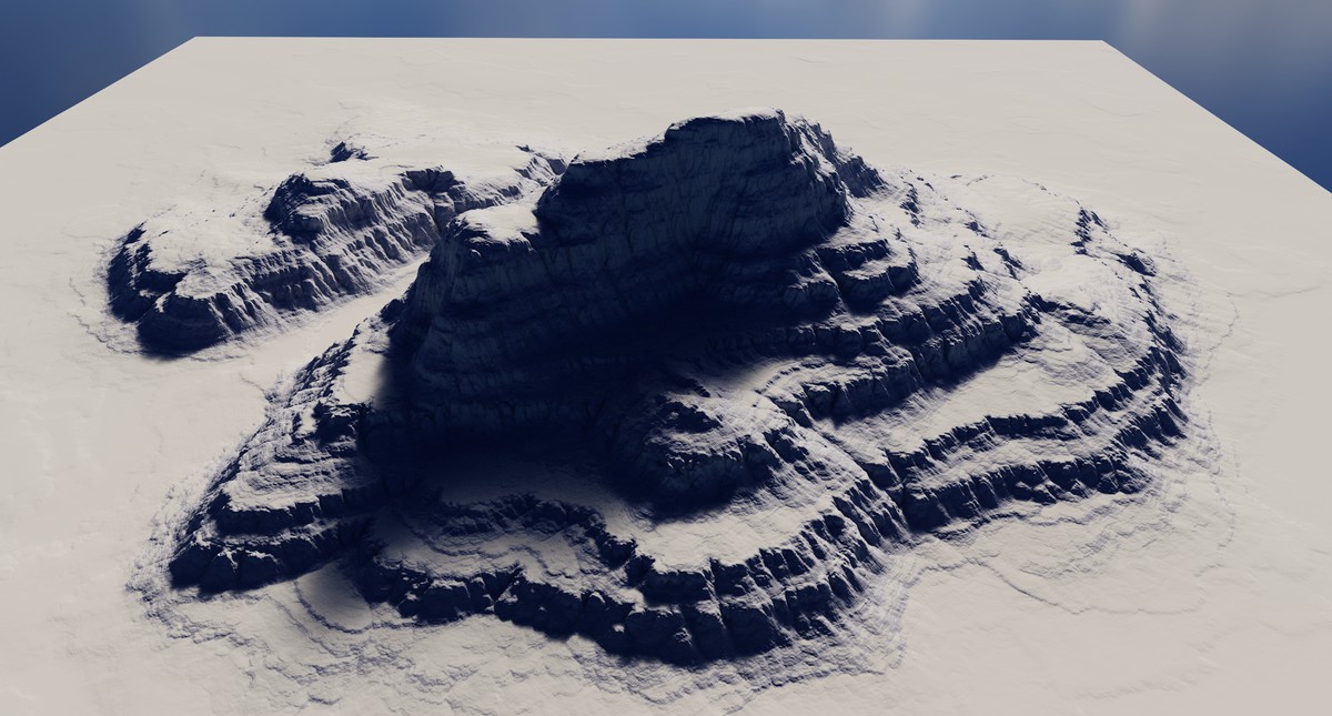Terraced Canyon Shapes - StampIT!