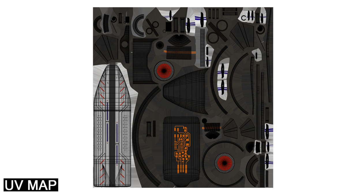 10 Sci Fi Hoverboards URP HDRP Textures