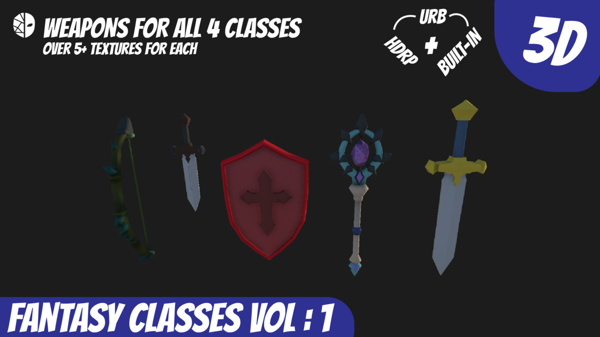 Stylised Fantasy Hero Classes Vol-1