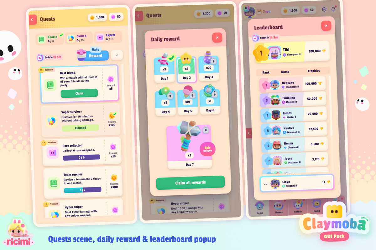 Claymoba GUI Pack