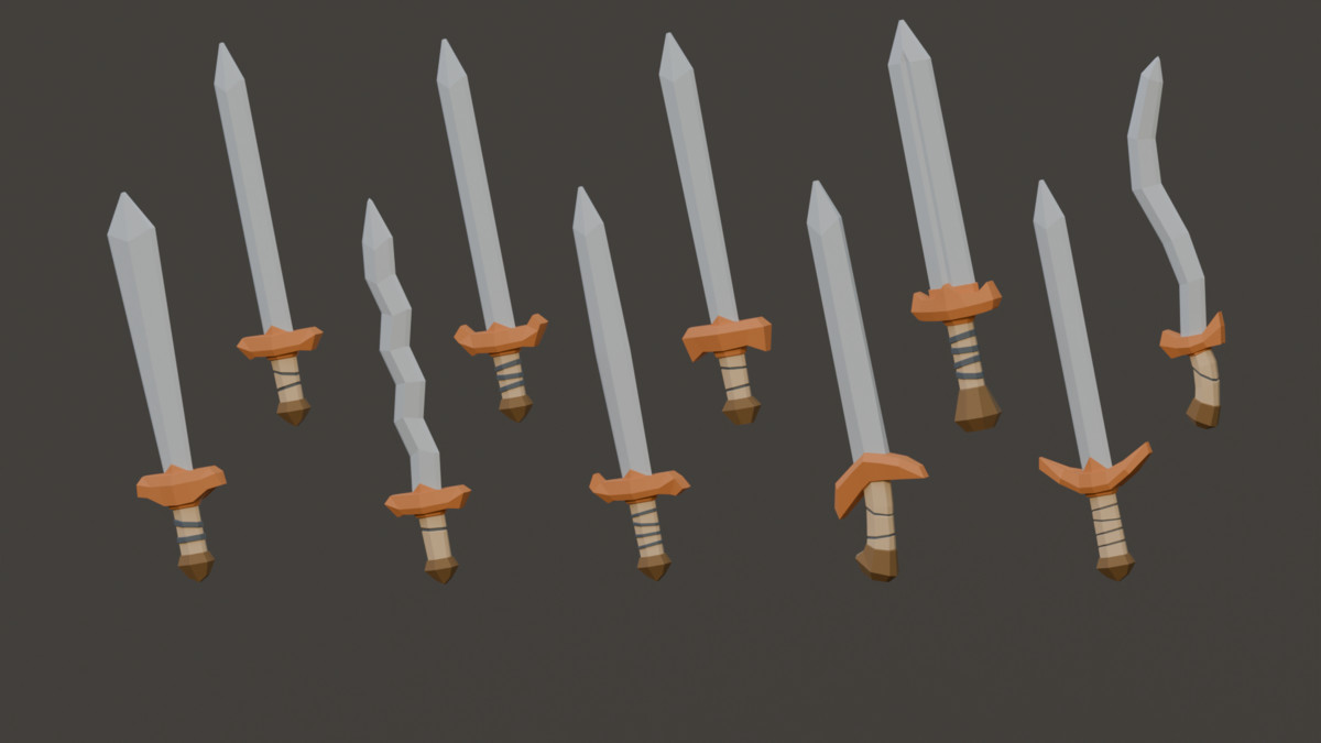Fantasy Melee Weapons - Low Poly Pack