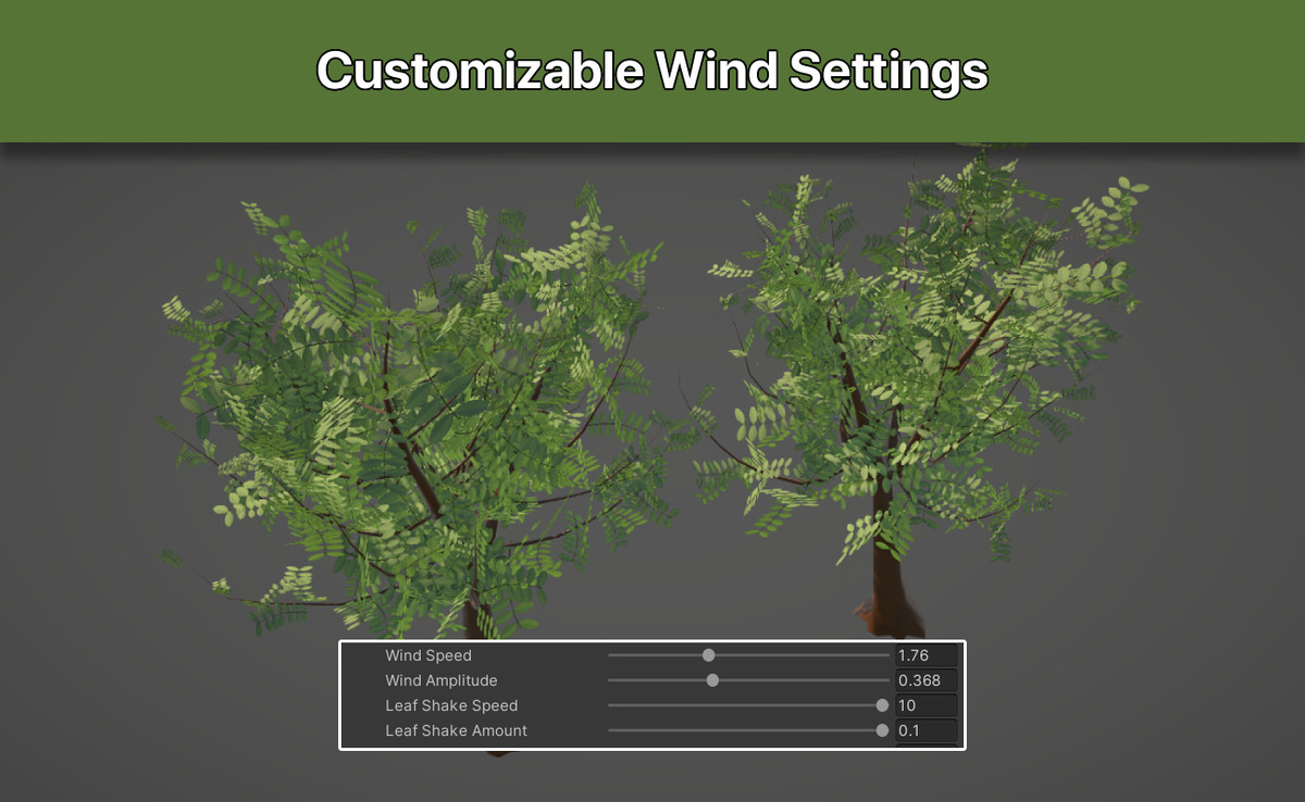 Animated Foliage & Tree Wind Shader
