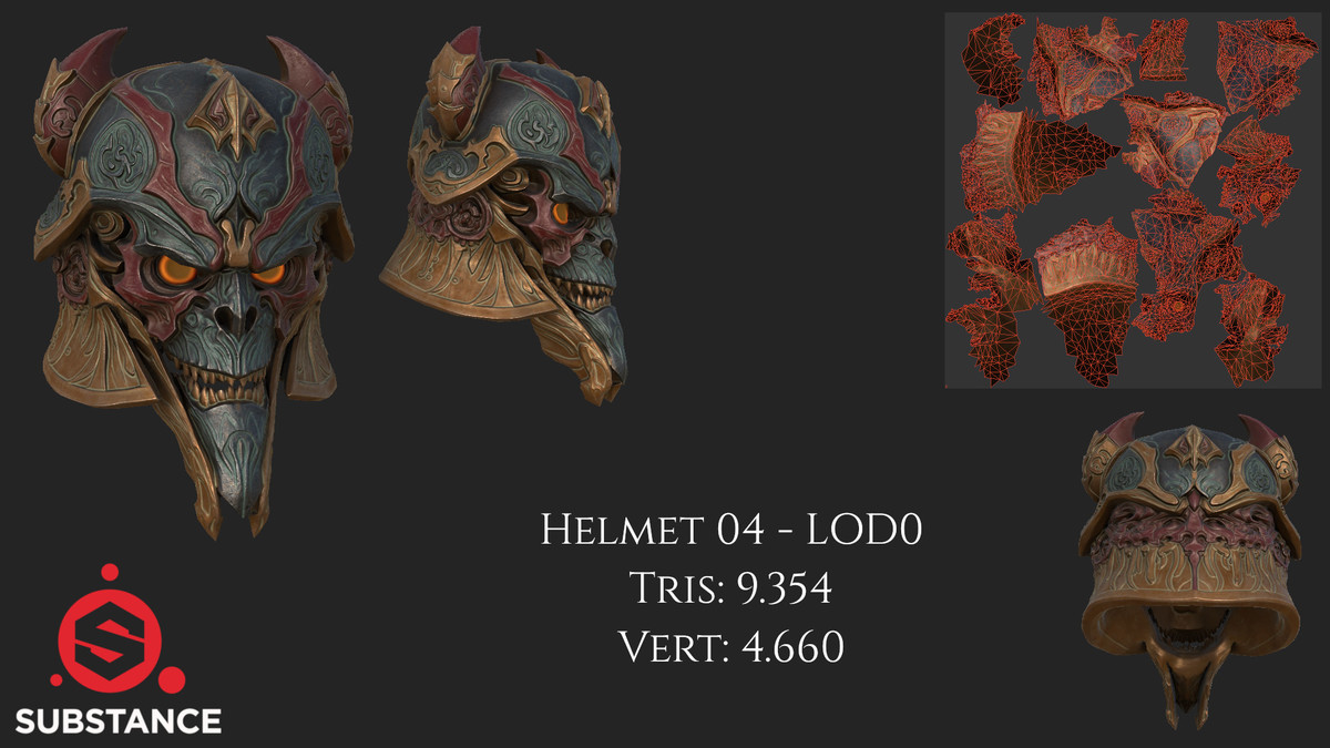 10 Helmets - Dark Fantasy Megapack