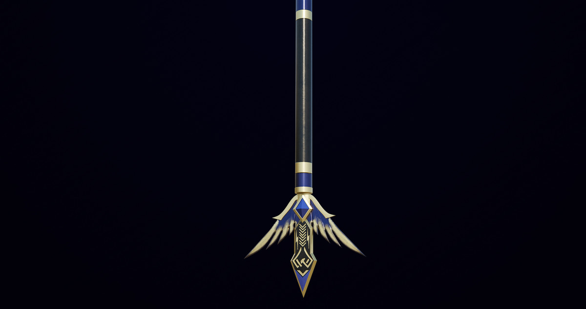 Fantasy Trident 05 URP HDRP Textures