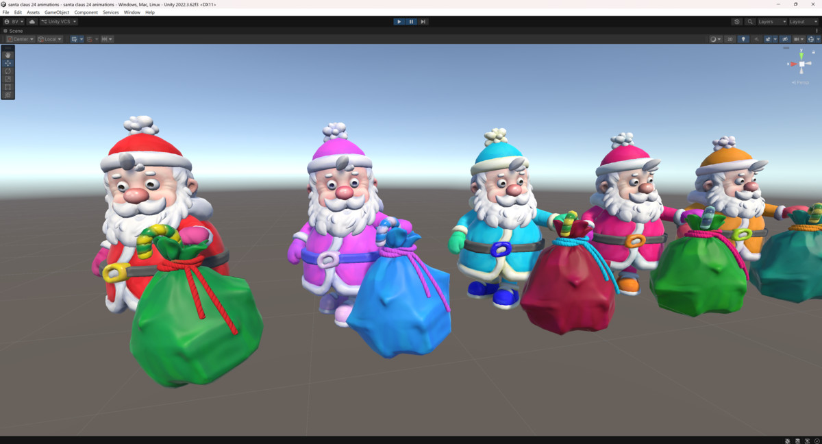santa claus 24 animations