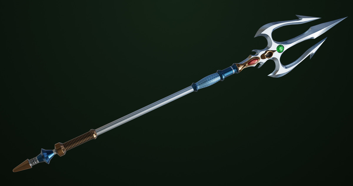 Fantasy Trident 06 URP HDRP Textures