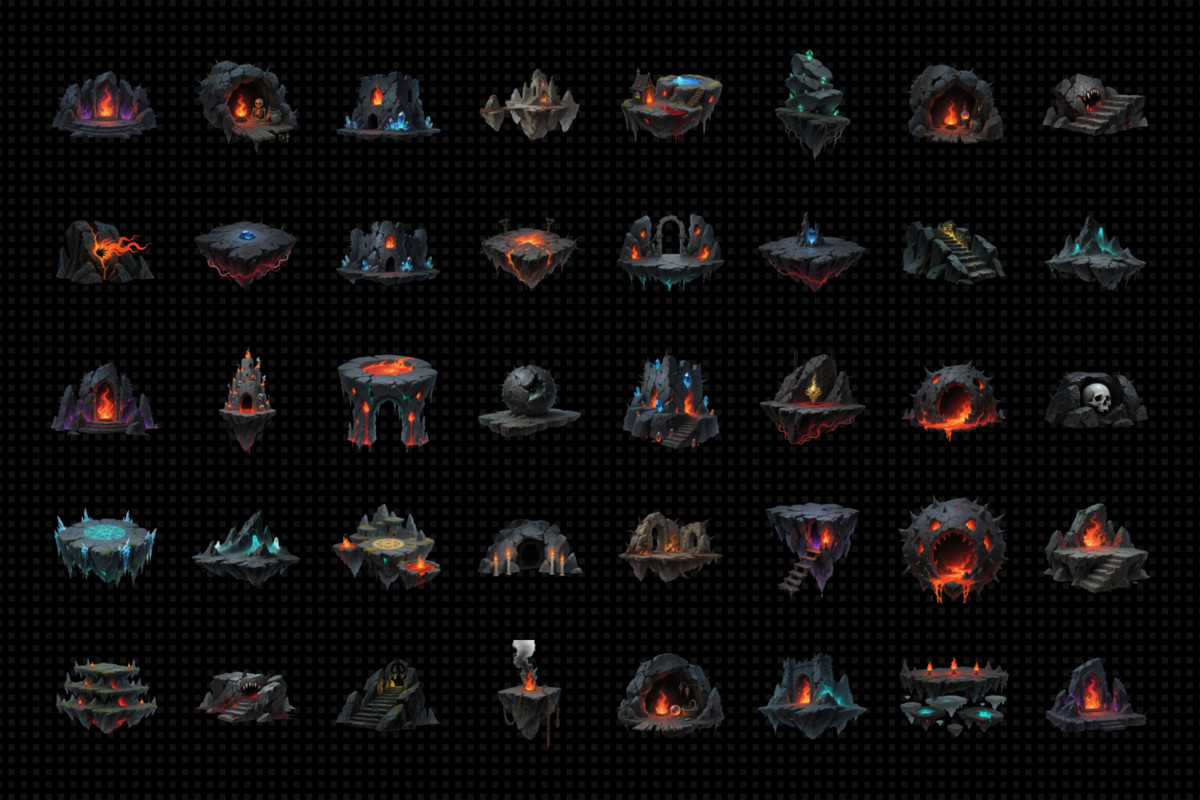 Abyssal Hollow – Dark Fantasy Cave Pack V1.0